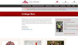 
							         College Now - Mt. Hood Community College								  
							    