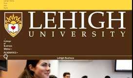 
							         College of Business and Economics | Lehigh Business								  
							    
