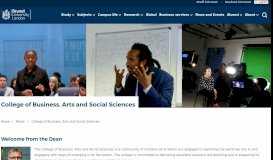 
							         College of Business, Arts and Social Sciences | Brunel University ...								  
							    