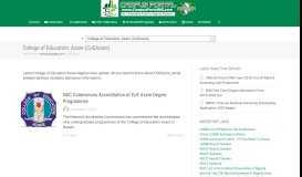 
							         College of Education Azare - Campus Portal Nigeria								  
							    