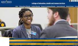 
							         College of Education, Health, and Human Services - Kent State ...								  
							    