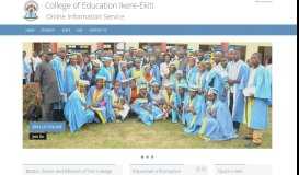 
							         College of Education, Ikere - Ekiti - Home								  
							    