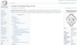 
							         College of Engineering, Pune - Wikipedia								  
							    