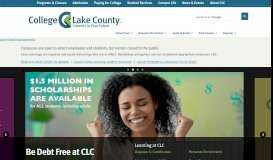 
							         College of Lake County								  
							    