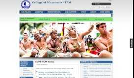 
							         College of Micronesia - FSM								  
							    