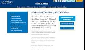 
							         College of Nursing Student Services | College of Nursing | Kent State ...								  
							    