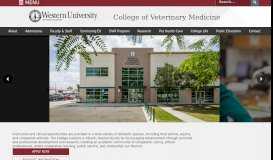 
							         College of Veterinary Medicine - Western University of Health Sciences								  
							    