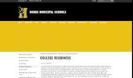 
							         College Readiness - Hobbs Municipal Schools								  
							    