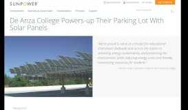 
							         College Solar Case Study: Foothill De Anza College | SunPower								  
							    