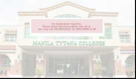 
							         College Student Application Portal - Manila Tytana Colleges								  
							    