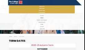 
							         College Term Dates | College of West Anglia								  
							    