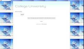 
							         College University: University College Shahputra My Student Portal								  
							    