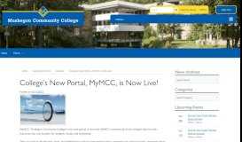 
							         College's New Portal, MyMCC, is Now Live! | News and Events								  
							    