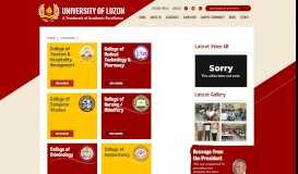 
							         Colleges | University of Luzon								  
							    