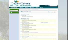 
							         Collier County, FL: Meeting Portal								  
							    