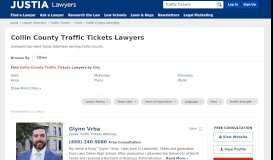 
							         Collin County Traffic Tickets Lawyers - Compare Top Traffic Tickets ...								  
							    