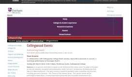 
							         Collingwood College : Collingwood Events - Durham University								  
							    