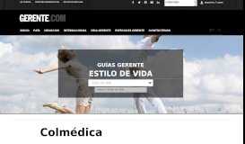 
							         Colmédica - Colombia - Revista Gerente								  
							    