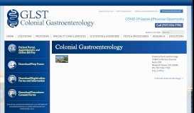 
							         Colonial Gastroenterology | Colonial Gastroenterology - GLSTVA								  
							    