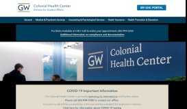 
							         Colonial Health Center | Enrollment and the Student Experience | The ...								  
							    
