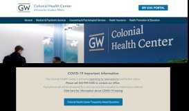 
							         Colonial Health Center - The George Washington University								  
							    