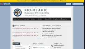 
							         Colorado Bureau of Investigation |								  
							    