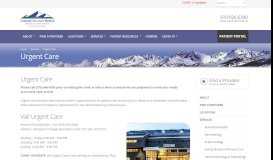 
							         Colorado Mountain Medical Urgent Care | Avon Urgent Care | Eagle ...								  
							    