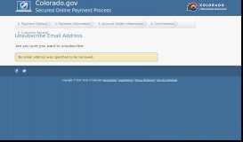 
							         Colorado Payment Portal - Colorado.gov								  
							    
