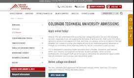 
							         Colorado Technical University Admissions | College Admissions | CTU								  
							    