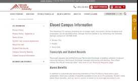
							         Colorado Technical University Closed Campus Information | CTU								  
							    