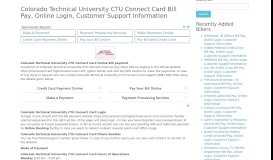 
							         Colorado Technical University CTU Connect Card Bill Pay ...								  
							    