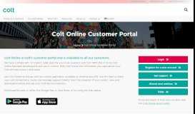 
							         Colt Online Customer Portal - Colt - Colt Technology Services								  
							    