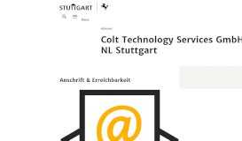 
							         Colt Technology Services GmbH NL Stuttgart - Stadt Stuttgart								  
							    