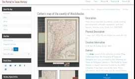 
							         Colton's map of the county of Westchester. - The Portal to Texas History								  
							    