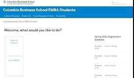 
							         Columbia Business School EMBA Students								  
							    