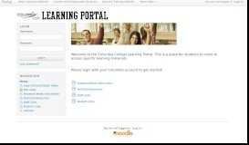 
							         Columbia College Learning Portal								  
							    
