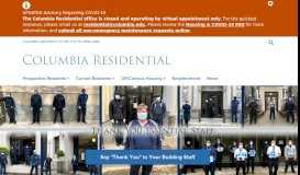 
							         Columbia Residential | CU Facilities - Housing								  
							    