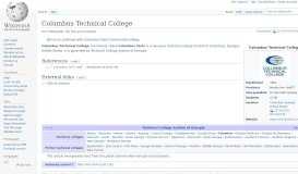 
							         Columbus Technical College - Wikipedia								  
							    