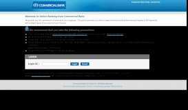 
							         ComBank Internet Banking Portal - User Sign in								  
							    