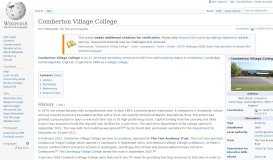 
							         Comberton Village College - Wikipedia								  
							    