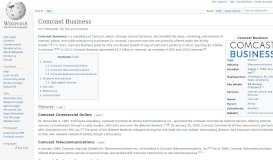 
							         Comcast Business - Wikipedia								  
							    