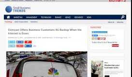 
							         Comcast Offers Business Customers 4G Backup When the Internet is ...								  
							    