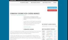 
							         ComeOn casino: €25 Casino Bonus[geoip_detect2_show_if ...								  
							    