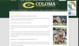 
							         Comets Fly By - Coloma Community School District								  
							    