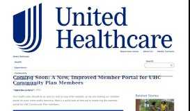 
							         Coming Soon: A New, Improved Member Portal for UHC ... - Newsroom								  
							    
