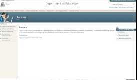 
							         Comlaw - Policies - The Department of Education								  
							    
