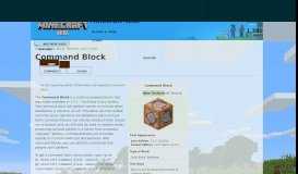 
							         Command Block | Minecraft Wiki | FANDOM powered by Wikia								  
							    