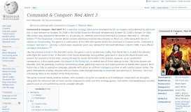 
							         Command & Conquer: Red Alert 3 - Wikipedia								  
							    
