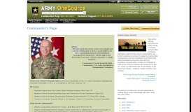 
							         Commander's Page - Army OneSource								  
							    