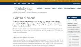 
							         Commencement | Berkeley Law								  
							    